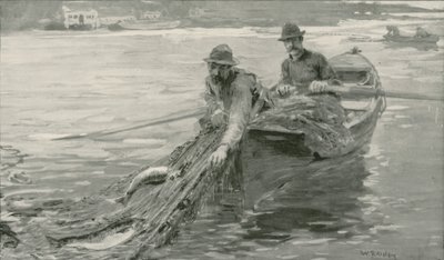 Netting laks på Fraser River, British Columbia av William Rainey