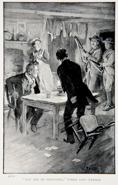 «You are my Prisoners» sa Yorke strengt, en illustrasjon fra «With Roberts to Pretoria: A Tale of the South African War» av G.A. Henty, pub. London, 1902 av William Rainey