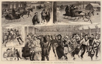 Et skøytekarneval i Halifax, Nova Scotia av William Ralston