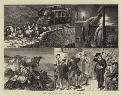 Ferieskisser i høylandet av William Ralston