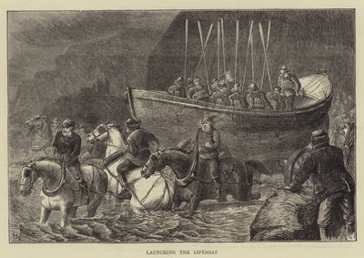 Sjøsetting av livbåten av William Ralston