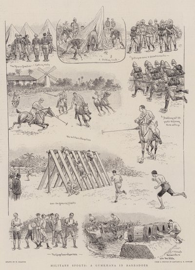Military Sports, en Gymkhana i Barbadoes av William Ralston