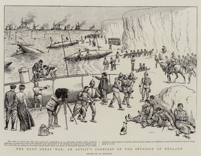Den neste store krigen, en kunstners prognose for invasjonen av England av William Ralston