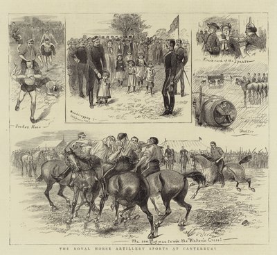 Royal Horse Artillery Sports på Canterbury av William Ralston