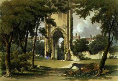 Grey Friars, Richmond, utsikt over tårnet, fra 