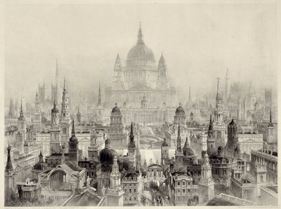 Hovedbygninger av Sir Christopher Wren av William Richardson
