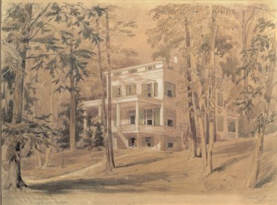 Huset til John James Audubon, New York av William Rickarby Miller