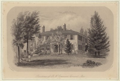 Residensen til Ralph Waldo Emerson av William Rickarby Miller