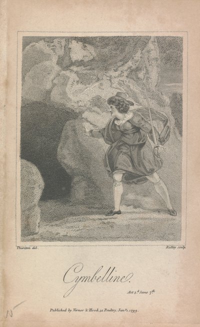 Cymbelline, akt II, Sc. 7 av William Ridley