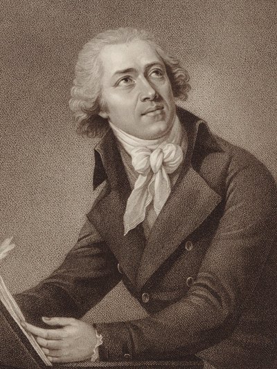 Portrett av komponisten Leopold Kozeluch 1747-1818, 1797. av William Ridley
