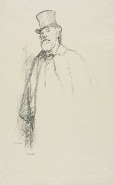 Alphonse Legros, 1897. av William Rothenstein