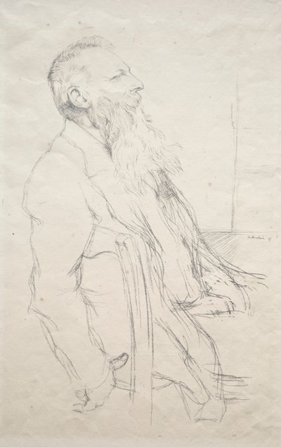 Auguste Rodin, 1897. av William Rothenstein