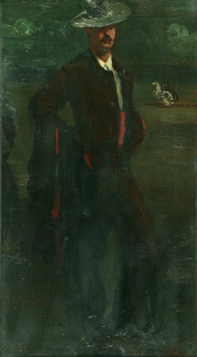 Ignatius Zuloaga As A Bullfighter, ca. 1895 (olje på lerret) av William Rothenstein