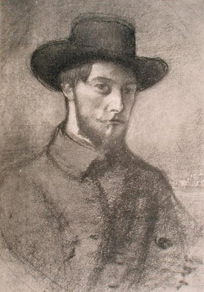 Portrett av Augustus John (1879-1961) (litho) av William Rothenstein