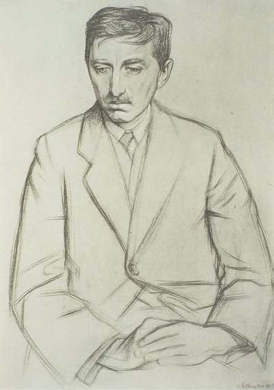 Portrett av E.M. Forster (1879-1970) av William Rothenstein