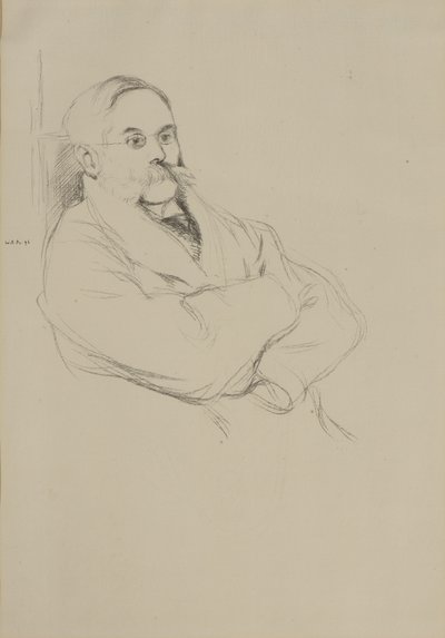 Portrett av Moritz Rothenstein av William Rothenstein