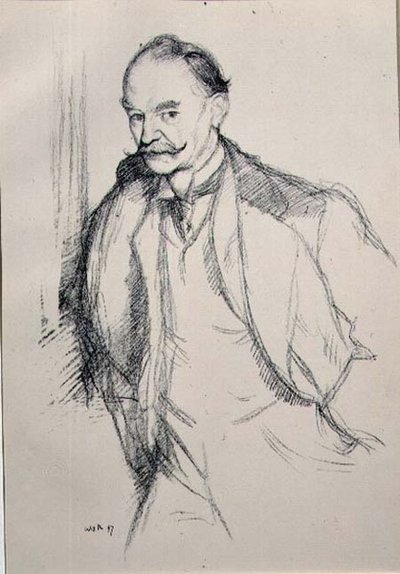 Portrait of Thomas Hardy (1840-1928) from the series 