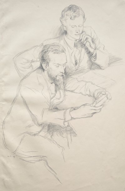 Ricketts og Shannon av William Rothenstein