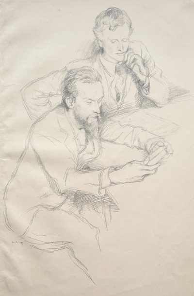 Ricketts og Shannon, 1897. av William Rothenstein