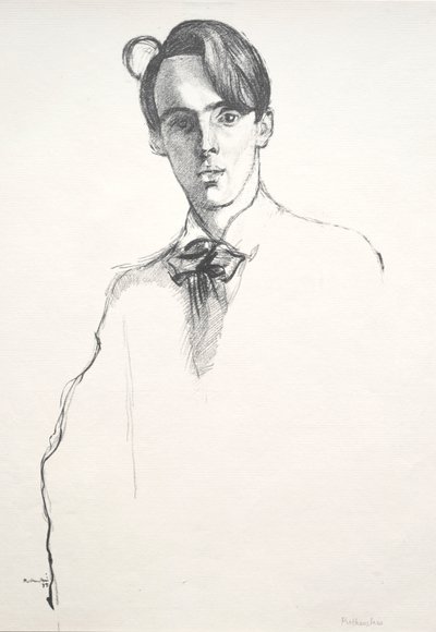 William Butler Yeats, 1898. av William Rothenstein