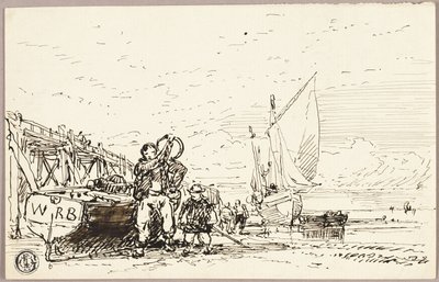 Havnescene av William Roxby Beverley