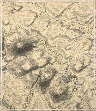 Dalnawhinny, Roy Military Survey of Scotland av William Roy
