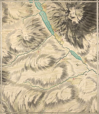 Loch Badenloch, Roy Military Survey of Scotland av William Roy