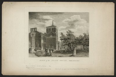 Baksiden av State House, Philadelphia av William Russell Birch