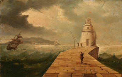 Utsikt over Poolbeg fyr av William Sadler