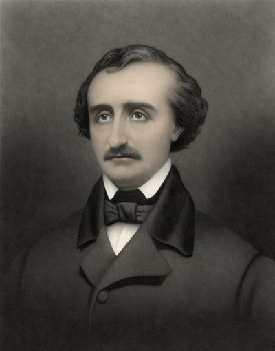 Portrett av Edgar Allan Poe (1809-1849), amerikansk forfatter. av William Sartain