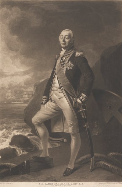 Sir James Saumarez, 1. Baron de Saumarez av William Say