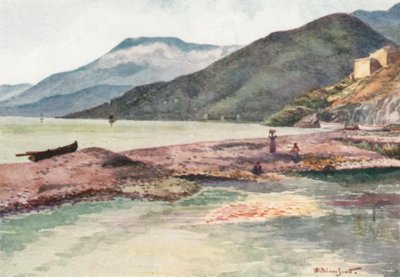 Italia og Frankrike, munningen av Royal-elven (fargelitografi) av William Scott