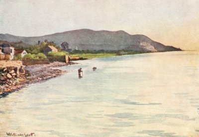 På kysten, Diano Marina, Cervo i det fjerne (fargelitografi) av William Scott