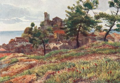 Gamlebyen, Cannes (fargelitografi) av William Scott