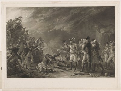 The Sortie, laget av Garnison of Gibraltar om morgenen den 27. november 1781. av William Sharp