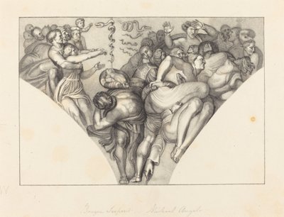 Brazen Serpent, fra Michael Angelo av William Sharp after John Flaxman