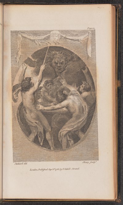 Illustrasjon for Canto I av William Sharp after Thomas Stothard