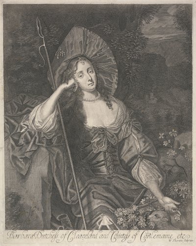 Barbara hertuginne av Cleaveland som gjeterinne av William Sherwin