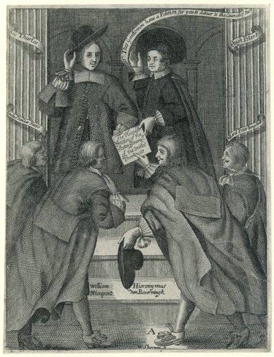 Presenterer en begjæring til den engelske utenriksministeren, ca. 1654 av William Sherwin