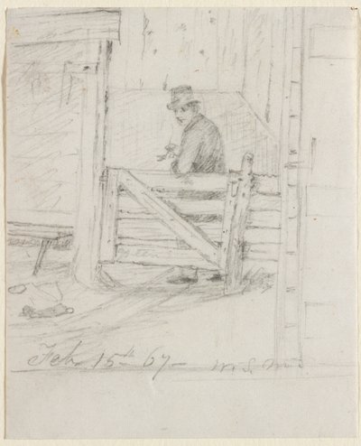 Hviler på gjerdet, 1867. av William Sidney Mount