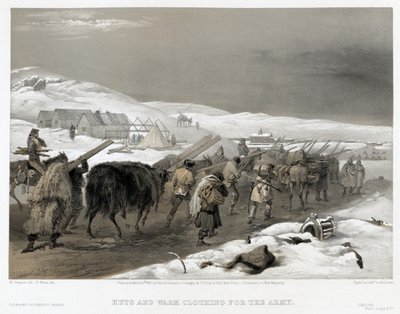 Britiske tropper på veien til Sevastopol, 1855 av William Crimea Simpson
