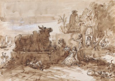 Hungersnød i India av William Simpson