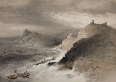 Storm i Balaklava-bukten 14. november 1854, 1855 av William Crimea Simpson