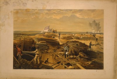 Det indre av Redan tatt fra venstre ansikt, 1855 av William Crimea Simpson