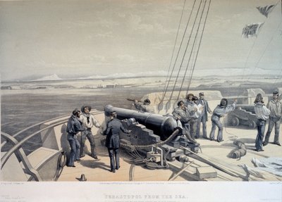 Utsikt over Sevastopol fra havet, 1855 av William Crimea Simpson
