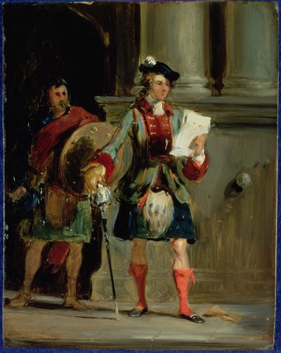 Prins Charlie ved Holyrood, 1833 av William Simson