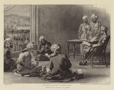 Nasrullah Khan hjemme av William Small