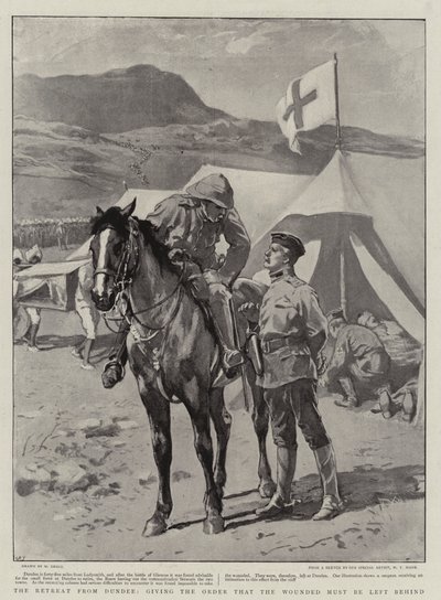 Retreatet fra Dundee, som gir ordren om at de sårede må etterlates av William Small