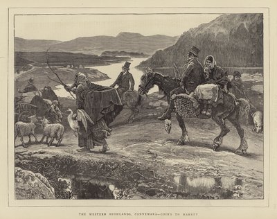 Det vestlige høylandet, Connemara, går til markedet av William Small