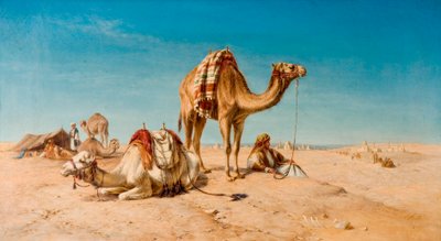 Et stopp i ørkenen, 1867 av William Snr. Luker